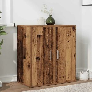 Image de VidaXL Armoires à chaussures 2 pcs vieux bois bois d'ingénierie