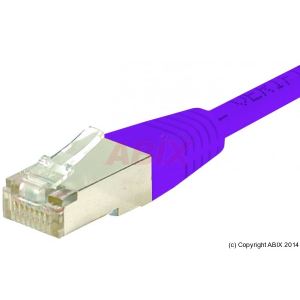 MCAD Cordon patch RJ45 S/FTP categorie 6 violet 2 m