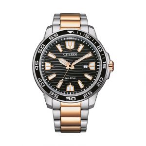 Citizen Mens Analogique Eco-Drive Montre avec Bracelet en Acier Inoxydable AW1524-84E