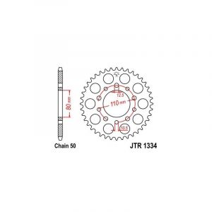 Image de Couronne JT Sprockets Acier pas 530 42 dents - Pour Honda CBR 1000 F 8