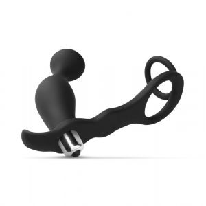 Vibromasseur de la Prostate & Cock et Anneau pour le P&eacute;nis et les Testicules