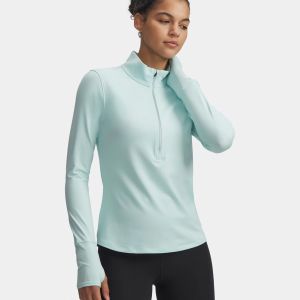 Under Armour Launch Pro Half Zip Maillot de course Femmes-mint, argent, Taille XL