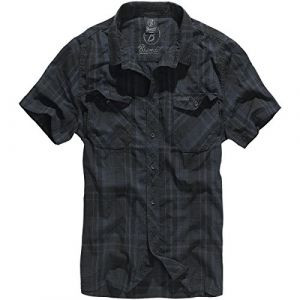 Brandit Chemise Manche Courte Roadstar S Black / Blue