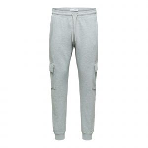Selected Les Pantalons Slhros L light grey melange