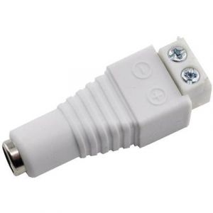 Tru Components Fiche dalimentation DC femelle, droit DC14-F-WT TC-7227460 Ø intérieur: 5.5 mm 2.1 mm 1 pc(s)