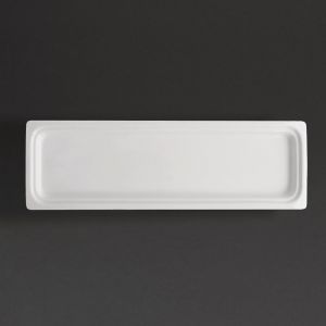 Olympia Plat blanc GN 2/4 Whiteware 30 mm