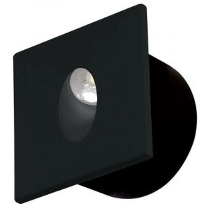 Horoz Electric Spot led mural carré noir 3W 4000K