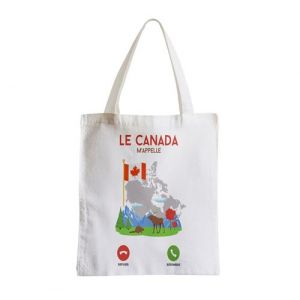 Grand Sac Shopping Plage Etudiant Le Canada M'Appelle Voyage Nature Tourisme Neuf