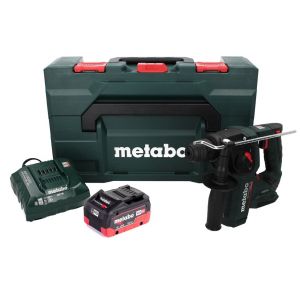 Metabo BH 18 LTX BL 16 Perceuse à percussion sans fil 18 V 1,3 J SDS-plus Brushless + 1x Batterie 8,0 Ah + Chargeur + Coffret
