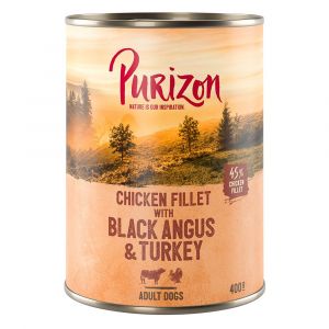 Image de Purizon 6x400g Adult lot mixte - Pâtée pour chien