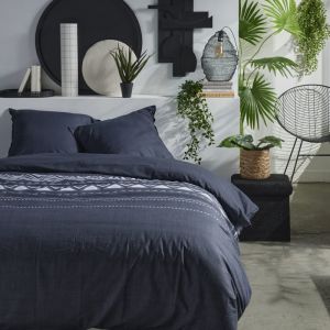 Today Parure de lit zipp&eacute;e imprim&eacute; G&eacute;om&eacute;trique coton 260x240cm