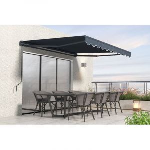 Cazeboo - Store banne monobloc vecchio Gris 3m x 2,5m