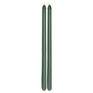 Ruedelafete Set de 2 bougies Flambeau 30cm, vert Jungle
