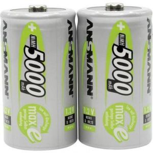 Image de Ansmann Piles rechargeables Mono D (LR20) 5000mAh x2