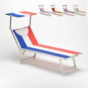 Beach and Garden Design Bain de Soleil Professionnel en Aluminium SANTORINI EUROPE EDITION | France