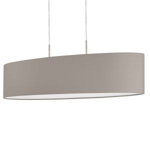 Eglo Suspension PASTERI Nickel mat, 2 lumières - Moderne - Intérieur - PASTERI - Délai de livraison moyen: 10 à 14 jours ouvrés. Port gratuit France métropolitaine et Belgique dès 100 €.