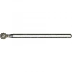 Proxxon micromot 28226 Lot de 2 tiges de ponçage diamantées en forme de boule (diamètre de la tête 4,4 mm, diamètre de la tige 2,35 mm, matériau en acier inoxydable, 2 pièces, stylo à meuler diamantée)
