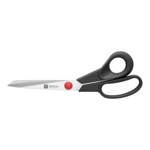 Zwilling TWIN L Ciseaux de tailleur - Ciseaux de couture en acier inoxydable avec poignées renforcées en fibre de verre, 22 CM, Noir-Argent