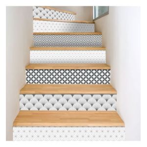 Lot de 5 Contremarches H 18xL100cm Mix Modern Blandning