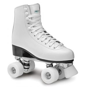 Image de Roces RC2 Classic Roller Patins à Roulettes, Pour Femmes et Homme, Quad Skates Adulte, Blanc