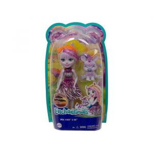 Coffret Enchantimals Poupee Zadie + Ref Le Z?Bre - Figurine 15cm Avec Animal - Mini-Poup?E