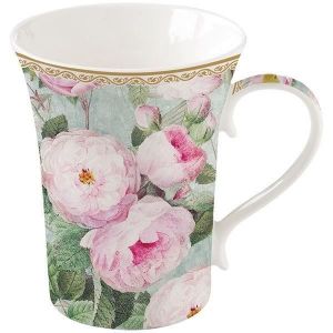 Easy life Mug - Roses in Bloom - 36 cl - Porcelaine - Céramique - Grès - Rose