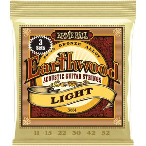 Ernie Ball EARTHWOOD 80/20 BRONZE LIGHT 11-52 PACK DE 3