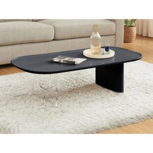 Pascal Morabito Table basse en mdf et acrylique - Noir et transparent - rasia de