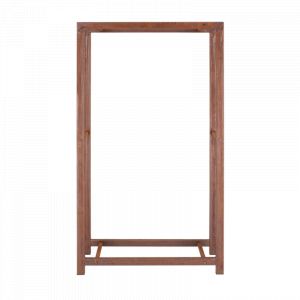 Esschert design Range bois en fer - Rouillé - L 75,5 x P 23,5 x H 148 cm