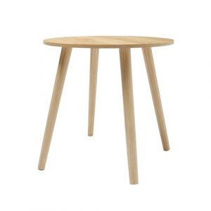 Gueridon table d'appoint coloris naturel - longueur 48 x hauteur 50 cm -JUANIO-