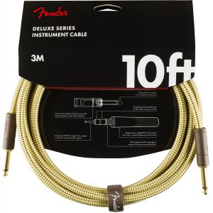 Fender Deluxe Series Instrument Cable 3m (Tweed)