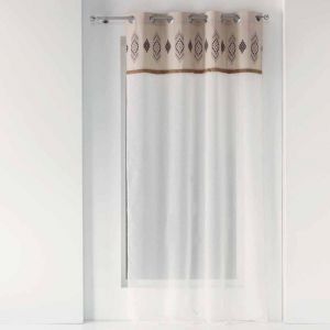 Rideau Voilage à Œillets "Katavi" 140x240cm Blanc rix