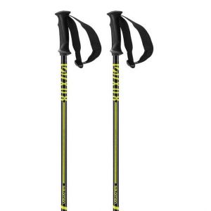 Salomon Bâtons de ski, unisexe, 135 cm, aluminium, X 08, noir/jaune, L41172700