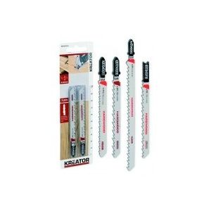 Image de Kreator KRT045010 - Lames de scies sauteuses bi-métal pour bois dur Longueur 100 mm Fixation U Denture 6 tpi Pas de 4 mm