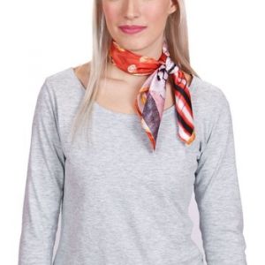 Image de Allée du foulard Carré de soie Piccolo Palma Orange