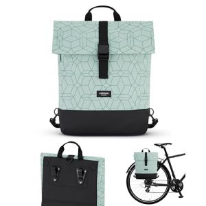 LARKSON Sacoche Vélo Menthe - Tammo Bike - Sac à Dos Multifonctionnel 2 en 1 & Sacoche Arrière Bicyclette - Hydrofuge