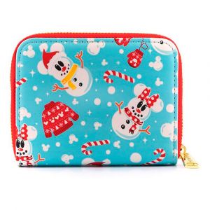 Loungefly Disney Loungefly Portefeuille Seasonal Snowman Minnie Micke