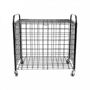 Softee Chariot de transport porte-ballon avec roue et couverture acier pliable