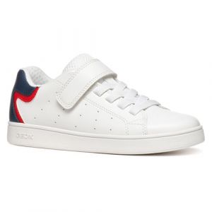 Geox J ECLYPER Boy A Basket, White/Blue, 31 EU