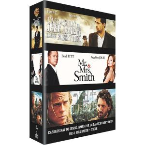 Coffret Brad Pitt - L'assassinat de Jesse James + Mr and Mrs Smith + Troie