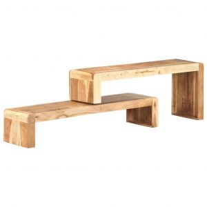 Image de VidaXL Meubles TV 2 pcs Bois d'acacia massif