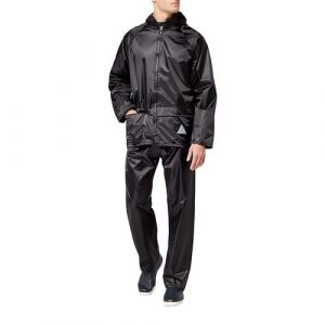Result Heavyweight Waterproof Jacket & Trouser Set Manteau, Noir-Noir, Medium Homme