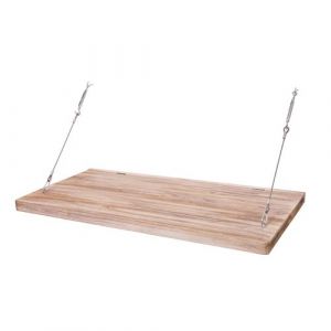 Table murale MENDLER HWC-H48 pliable Bois massif 120x60cm