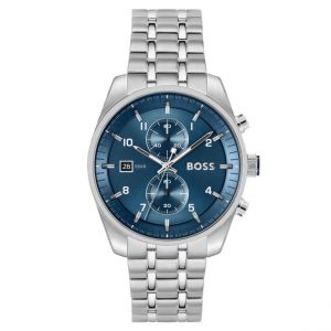Boss Effect Montre Homme Skytraveller - 1514216 Bracelet Acier Argent