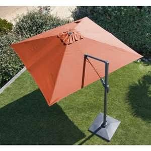 Proloisirs Parasol déporté orientable orange