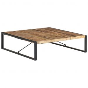 Image de VidaXL Table basse 140x140x40 cm Bois de manguier brut