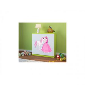 Inconnu Commode babydreams verte Princesse et c val