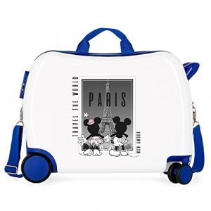 Image de Disney pour enfant. Valise enfant Minnie et Mickey Paris 2 roues multi