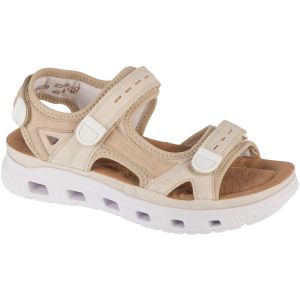 Rieker Femme 64074 Sandale, Beige 60, 36 EU