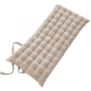 Matelas de Sol 60x120cm Velours de Coton Capitonn&eacute; Coloris Pampa - HARRIS - ALTOBUY
